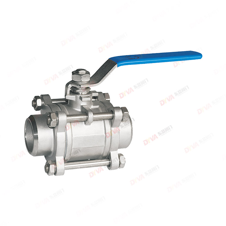 三片式对焊球阀