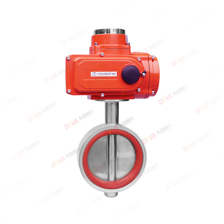 Электрический санитарный зажимной клапан-бабочка