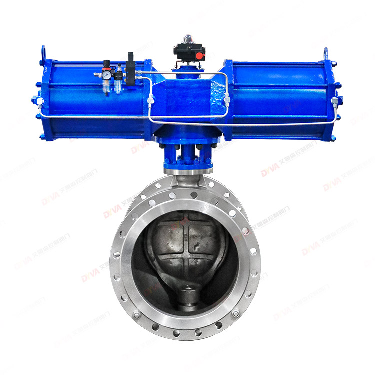 пневматический эксцентричный полусферический клапан